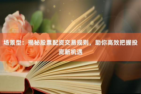 场景型：揭秘股票配资交易规则，助你高效把握投资新机遇