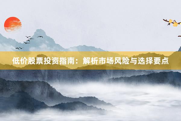 低价股票投资指南：解析市场风险与选择要点