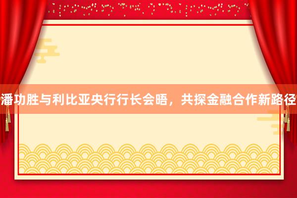 潘功胜与利比亚央行行长会晤，共探金融合作新路径