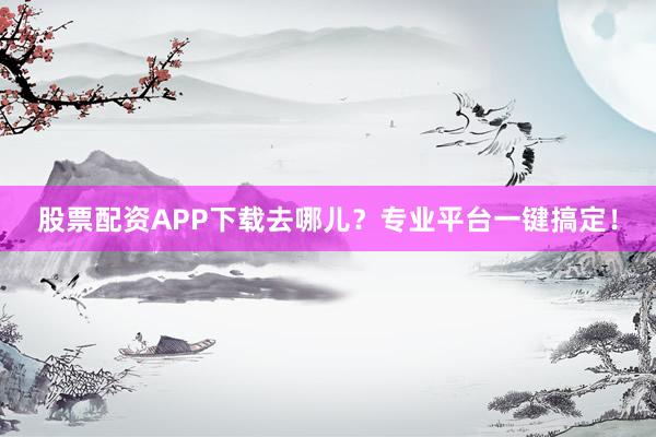 股票配资APP下载去哪儿？专业平台一键搞定！
